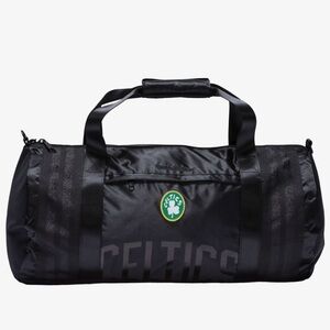 NWT - Mitchell & Ness Boston Celtics Black Satin Duffel Bag